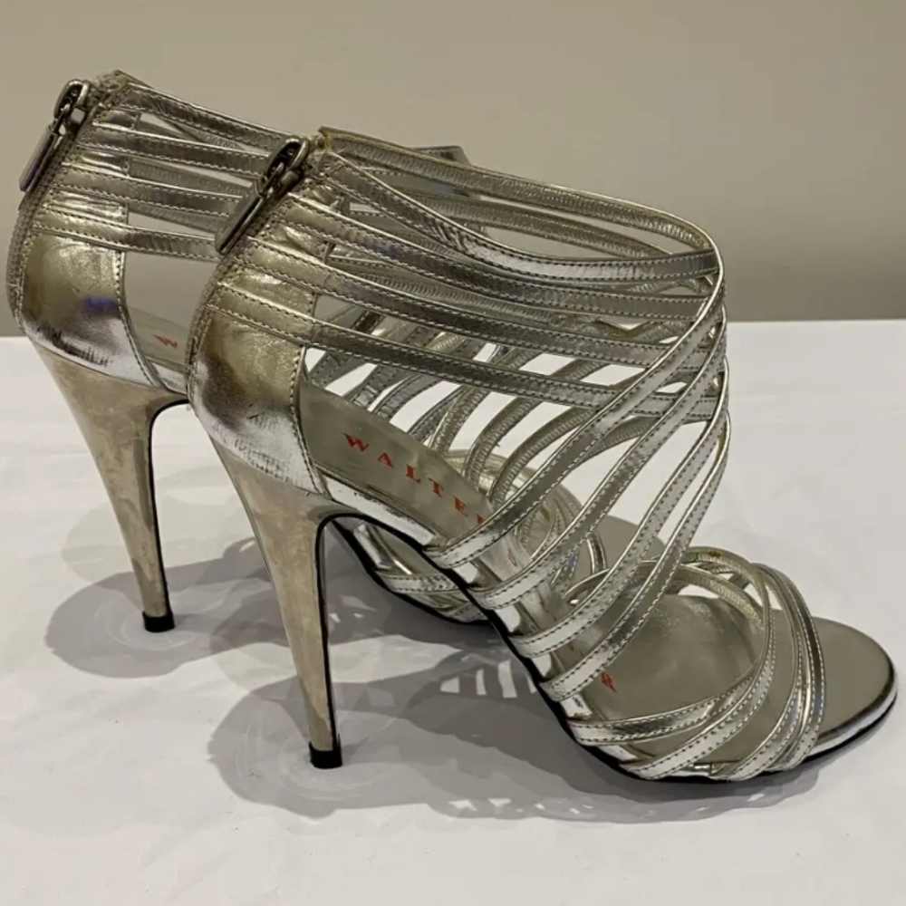WALTER STEIGER Silver Sandals - Picture 3 of 9